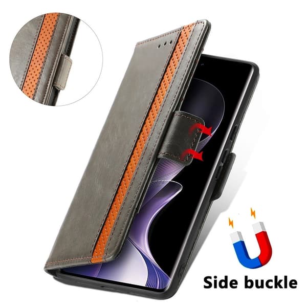 SKALO Xiaomi Redmi Note 14 Pro+ 5G CASENEO 002 Premium Lompakkokotelo - Musta