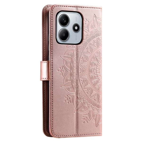 SKALO Xiaomi Redmi Note 14 4G Mandala Plånboksfodral - Roséguld