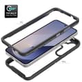Pikkukuva 5 / 6: SKALO Samsung S25 Shockproof Clear Hybrid Suojakuori - Tummansininen
