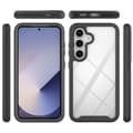Pikkukuva 2 / 6: SKALO Samsung S25 Shockproof Clear Hybrid Suojakuori - Tummansininen
