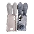 Pikkukuva 7 / 8: SKALO Samsung S25 3D Fluffy Bunny Suojakuori - Valkoinen