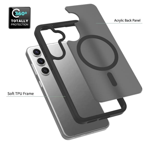 SKALO Samsung S25 Skin-touch Hybrid Cover - Lilla