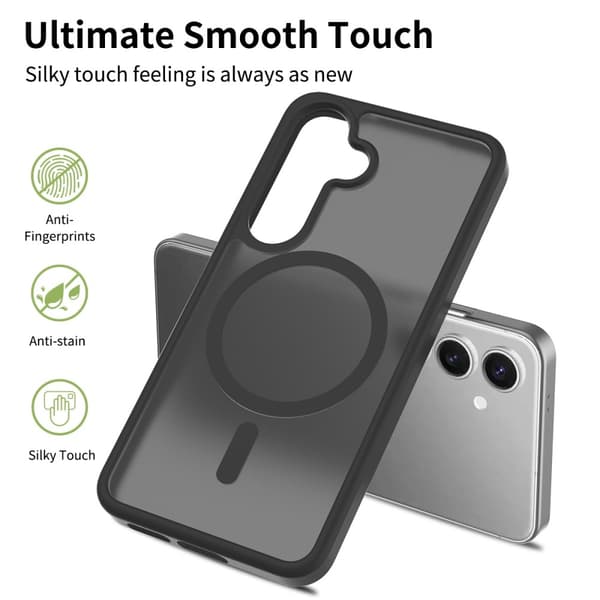 SKALO Samsung S25 Skin-touch Hybrid Cover - Lilla
