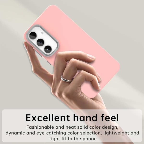 SKALO Samsung S25 Color TPU Metal Cover - Pink