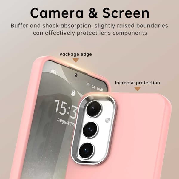 SKALO Samsung S25 Color TPU Metal Cover - Pink
