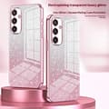 Miniatyrbild 3 av 7: SKALO Samsung S25 Electroplating Glitter Skal - Rosa