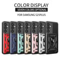 Miniatyrbild 10 av 10: SKALO Samsung S25 Armor Metallring Kameraslider Skal - Svart