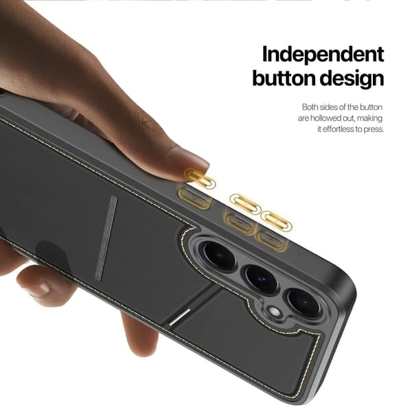 DUX DUCIS Samsung S25 Rafi II Series Cover med Kortholder - Sort