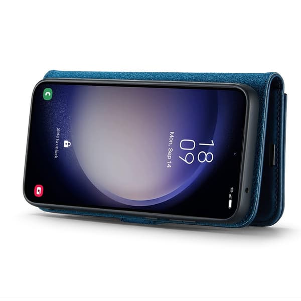 DG MING Samsung S25 2-i-1 Magnet Plånboksfodral - Blå