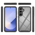 Pikkukuva 5 / 5: SKALO Samsung S25 Shockproof Clear Hybrid+Näytönsuoja Suojakuori - Tummansininen