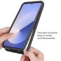 Pikkukuva 2 / 5: SKALO Samsung S25 Shockproof Clear Hybrid+Näytönsuoja Suojakuori - Tummansininen