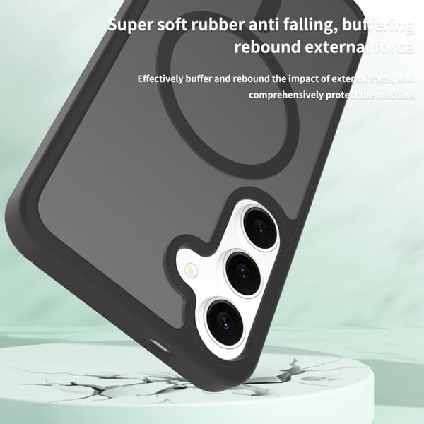 SKALO Samsung S25+ Skin-touch Hybrid Skal - Blå