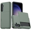 Miniatyrbillede 1 af 10: SKALO Samsung S25+ Armor Kortholder Cover - Grøn