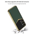 Miniatyrbillede 7 af 9: SKALO Samsung S25+ GKK PU-Læder Guldkant Cover - Sort