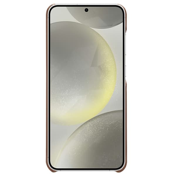 SKALO Samsung S25+ PU-Nahkainen Kortholderi Suojakuori - Ruskea