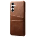 Pikkukuva 2 / 4: SKALO Samsung S25+ PU-Nahkainen Kortholderi Suojakuori - Ruskea