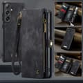 Pikkukuva 5 / 11: CaseMe Samsung S25 008 BIg Wallet 2in1 Magnet Lompakkokotelo - Musta