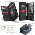 Pikkukuva 6 / 11: CaseMe Samsung S25 008 BIg Wallet 2in1 Magnet Lompakkokotelo - Musta