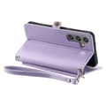 Pikkukuva 4 / 11: SKALO Samsung S25 PU-Nahkakuori Lompakkokotelo - Violetti