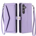 Pikkukuva 9 / 11: SKALO Samsung S25 PU-Nahkakuori Lompakkokotelo - Violetti
