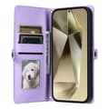 Pikkukuva 2 / 11: SKALO Samsung S25 PU-Nahkakuori Lompakkokotelo - Violetti