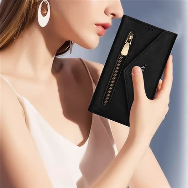 SKALO Samsung S25 N.BEKUS Envelope Clutch 8-Rum Flip Cover - Sort