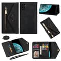 Miniatyrbillede 1 af 10: SKALO Samsung S25 N.BEKUS Envelope Clutch 8-Rum Flip Cover - Sort