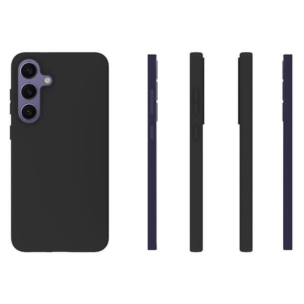 SKALO Samsung S25+ Mattsvart Ultratunn TPU Skal - Svart