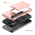Pikkukuva 5 / 10: SKALO Samsung S25+ Armor Korttikotelo Suojakuori - Ruusukulta