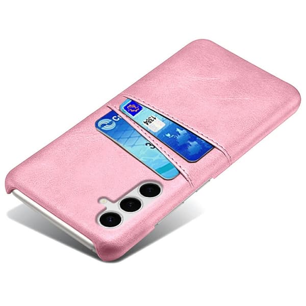 SKALO Samsung S25+ PU-Læder Kortholder Cover - Rosa guld