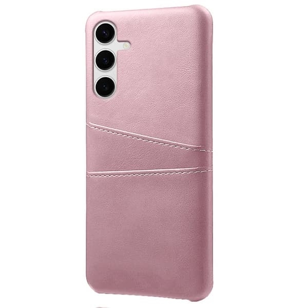 SKALO Samsung S25+ PU-Læder Kortholder Cover - Rosa guld