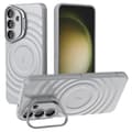 Pikkukuva 1 / 7: SKALO Samsung S25+ Ripple Texture Suojakuori - Harmaa