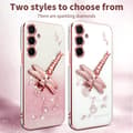 Pikkukuva 3 / 5: SKALO Samsung S25+ KADEM Dragonfly Glitter Suojakuori - Pinkki