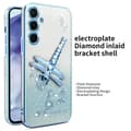 Pikkukuva 2 / 5: SKALO Samsung S25+ KADEM Dragonfly Glitter Suojakuori - Sininen