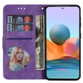 Miniatyrbillede 2 af 6: SKALO Samsung S25+ Glitter Lynlås Flip Cover - Lilla