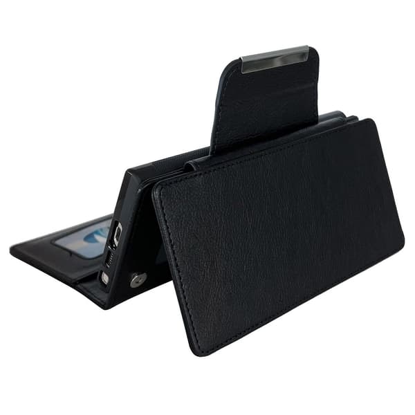 SKALO Samsung S25+ 2-in-1 Magnetiskt Avtagbart Plånboksfodral - Svart