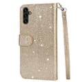 Pikkukuva 5 / 6: SKALO Samsung S25+ Glitter Vetoketju Lompakkokotelo - Kulta