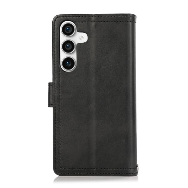 SKALO Samsung S25+ Big Wallet Lompakkokotelo - Musta