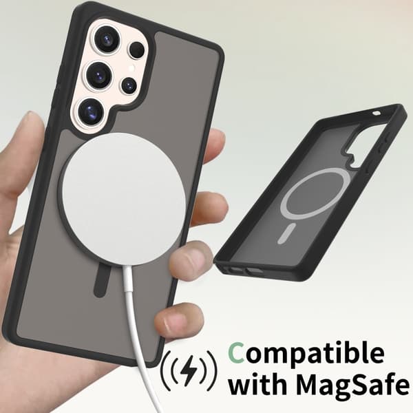 SKALO Samsung S25 Ultra Skin-touch Hybrid Cover - Blå