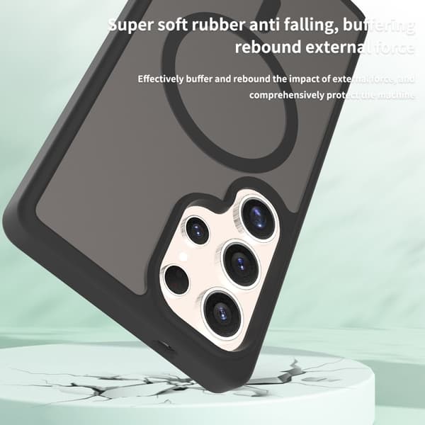 SKALO Samsung S25 Ultra Skin-touch Hybrid Cover - Blå