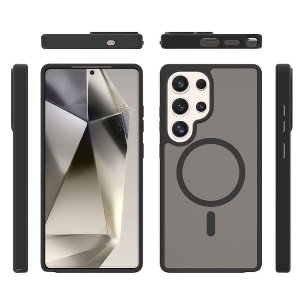 SKALO Samsung S25 Ultra Skin-touch Hybrid Cover - Blå