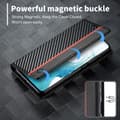 Pikkukuva 4 / 11: SKALO Samsung S25+ LC.IMEEKE Carbon Fiber Lompakkokotelo - Musta