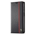 Pikkukuva 10 / 11: SKALO Samsung S25+ LC.IMEEKE Carbon Fiber Lompakkokotelo - Musta