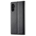 Pikkukuva 11 / 11: SKALO Samsung S25+ LC.IMEEKE Carbon Fiber Lompakkokotelo - Musta