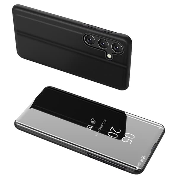 SKALO Samsung S25 Clear View Flip Cover - Sort