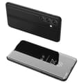 Miniatyrbillede 1 af 6: SKALO Samsung S25 Clear View Flip Cover - Sort