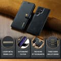 Miniatyrbild 7 av 9: DG MING Samsung S25 Ultra 2-i-1 Magnet Plånboksfodral - Svart