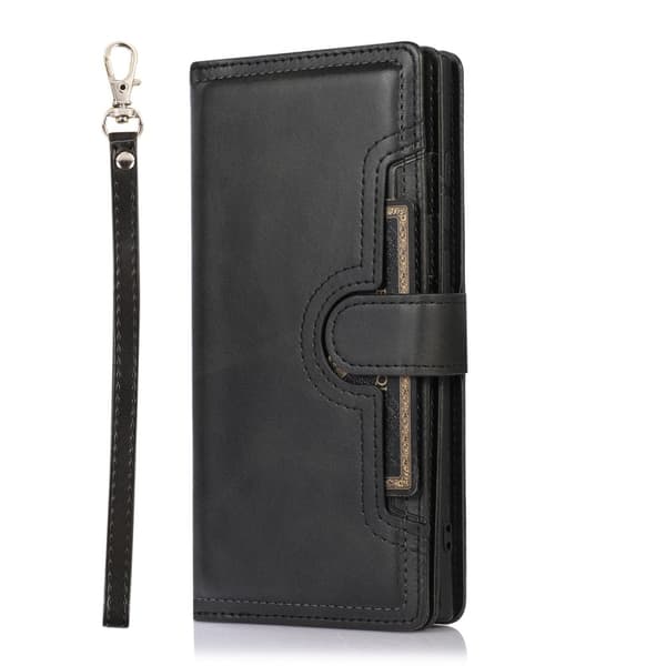 SKALO Samsung S24 Ultra Big Wallet Lompakkokotelo - Musta