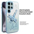 Pikkukuva 2 / 5: SKALO Samsung S25 Ultra KADEM Dragonfly Glitter Suojakuori - Sininen