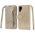 Pikkukuva 1 / 8: SKALO Samsung S25 Ultra Glitter Vetoketju Lompakkokotelo - Kulta